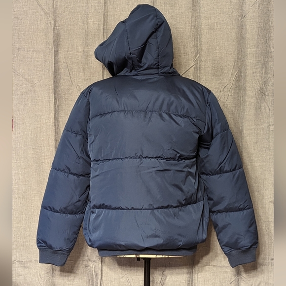 NWT Water-Resistant Gender-Neutral Zip Puffer Jacket for Kids, Night Cover, XL - Picture 4 of 4